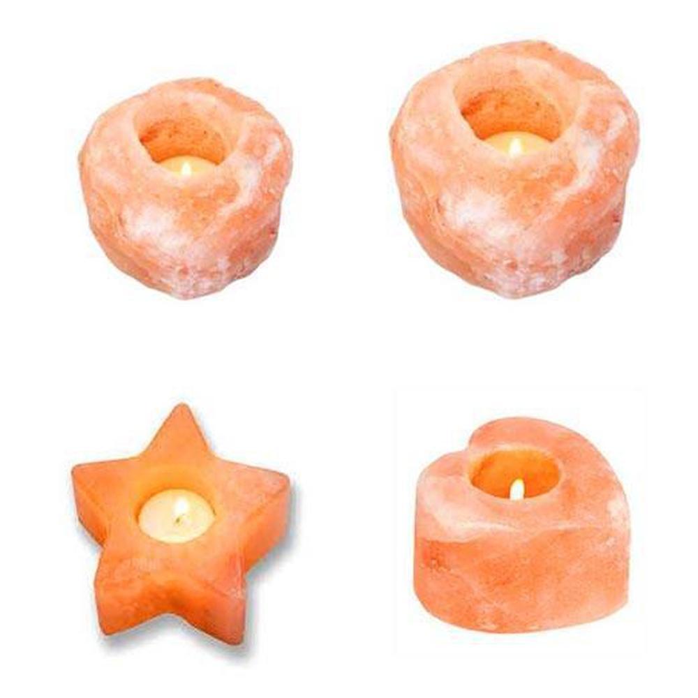 Himalayan Pink Salt Candleholder Shape | Crystal Rock | Pink Rock-Himalayan products-The Himalayan Salt Collective